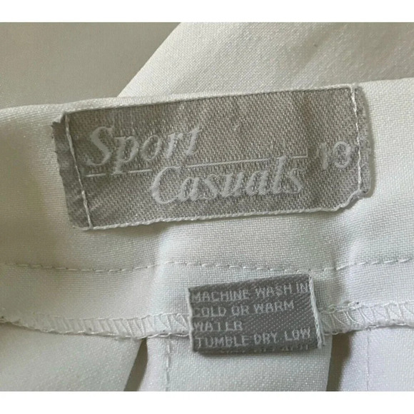 Vintage Sport Casuals White Pleated Tennis Skirt 26" - Picture 3 of 6